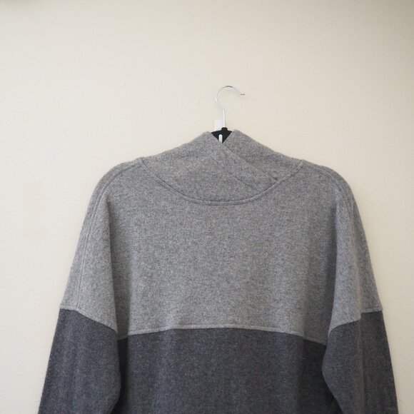 Prana Paskal Colorblock Gray Hooded Sweatshirt Sweater sz S - Picture 4 of 7